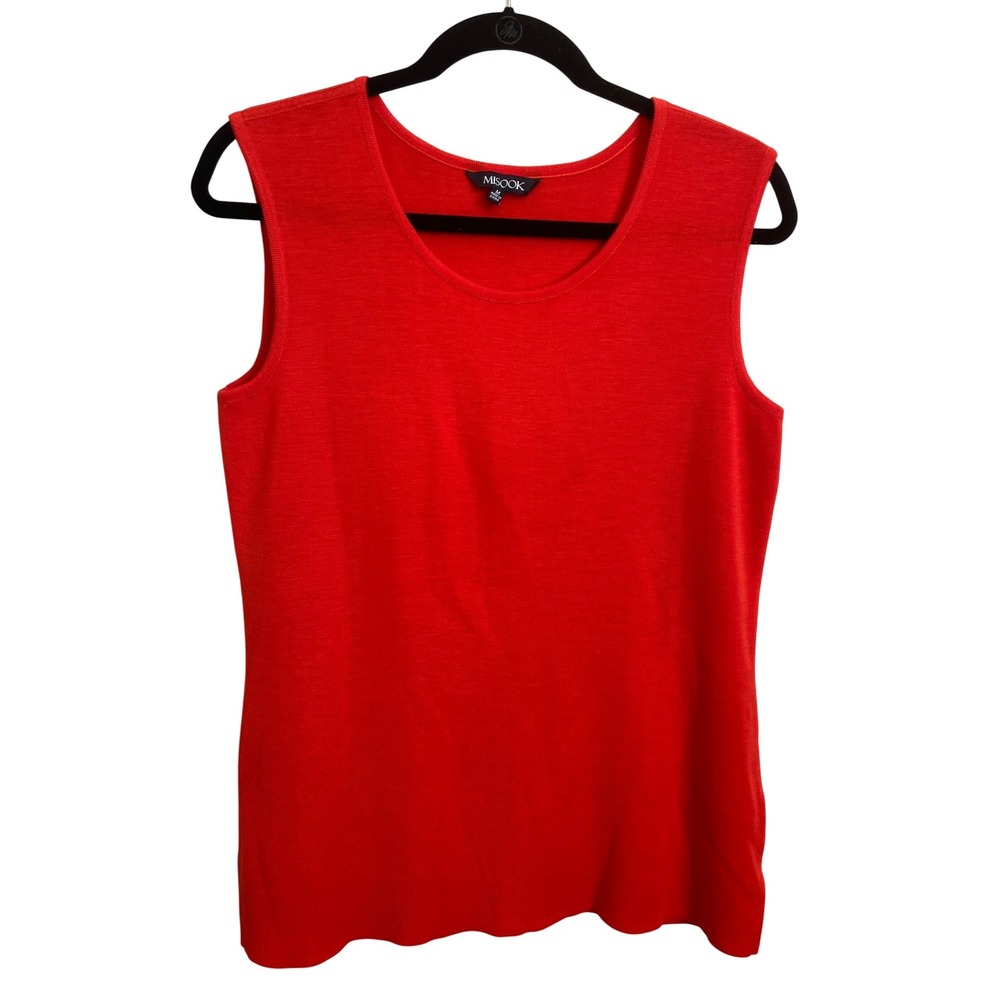 Misook Knit Shell Sleeveless Scoop Neck‎ Tank Top Womens Medium
